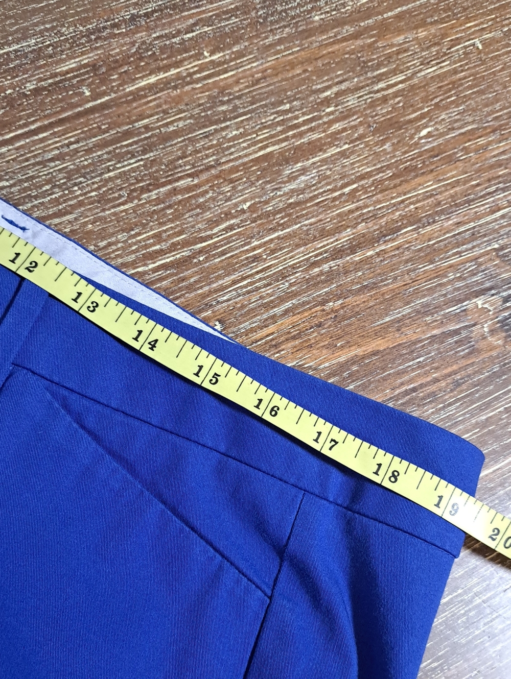 a.n.a Women’s Slacks Cobalt Blue Dress Pants Pockets Zipper Belt Loops Size 14 - Picture 9 of 12
